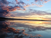 colourful cloud reflection