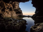Sunrise From a Cave
