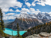 Fall Colors at Lake Louise and Fairview Mountain, Banff National Park, Alberta