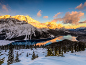 Peyto Lake sunrise