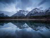 Blue hour on the Wedge Pond, Kananaskis