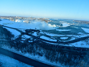Wide view Niagara Falls 