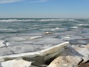 Icy waters at Point Pelee 