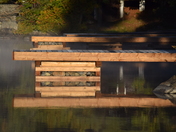 a frosty, misty morning on the bay