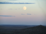 Supermoon over Chimney Coulee 