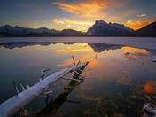 Rundle on golden hour