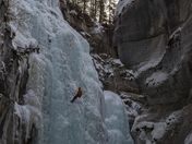 Ice Climbers in Jasper AB