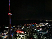 Majestic tower at night