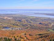 The majestic St. Lawrence River in autumn
