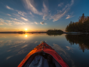 Paddling on Glass