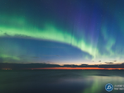 The bridge with auroras