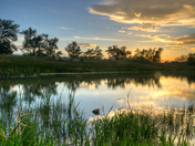 Pond Prairie sunset 