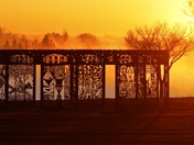 Sunrise at Joe's Spirit Garden