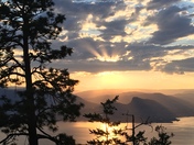 Sunset over Summerland, BC
