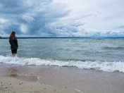 Standing up to the storm at Waskesiu Lake, Prince Albert National Park, Saskatch