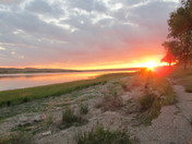 Sunset on Lake Deifenbaker
