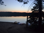 Sunset over Pog Lake