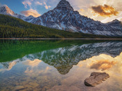 Sunset in the Waterfowl Lake