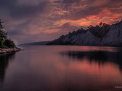 Scarborough bluffs sunset