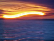 Sunset light painting