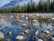 Castle mountain crisp Fall morning 