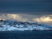 Sunset over Pond Inlet