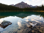 Cavell Lake Reflection