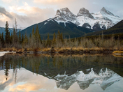 Sunrise with The Three Sisters