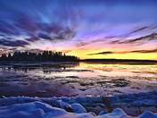 Sunset on the Mighty Churchill River