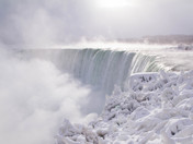 Niagara Fall in White