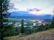 Sunset off Kootenay Highway