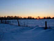 Winter sunset