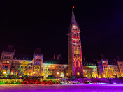 Parliament Hill in Lights
