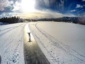 Ice Skating Sky Scene