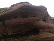 We the tide goes out. 