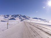 Richardson Mountains with Camera Flare, NWT