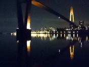 From Surrey to New Westminster at Night