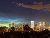 Noctilucent clouds over Calgary