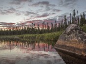 A Boreal Sunset - Le Coucher Boreal