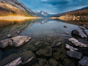 medicine lake sunset