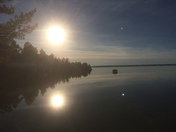 fall sunset in Abitibi