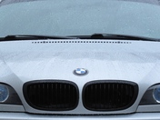 BMW in the rain