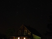 A small house and a big sky