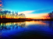 Fall evening on the water