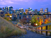 Blue Hour September Skyline Calgary