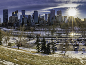 Afternoon Winter Skyline Calgary 