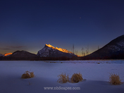 Frozen Vermillion Lake Sunset