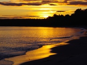 sunset over Pancake Bay 