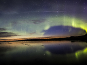 Northern Lights at Porter Lake, Saskatchewan 