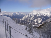 View on top of Baff in Winter 
